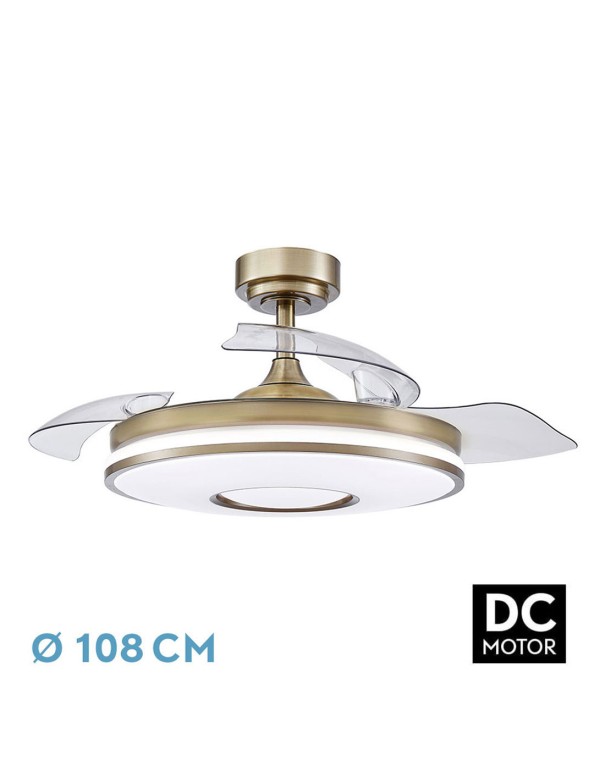 Fabrilamp Dani Ventilador Dorado