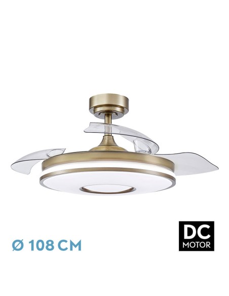 Fabrilamp Dani Ventilador Dorado