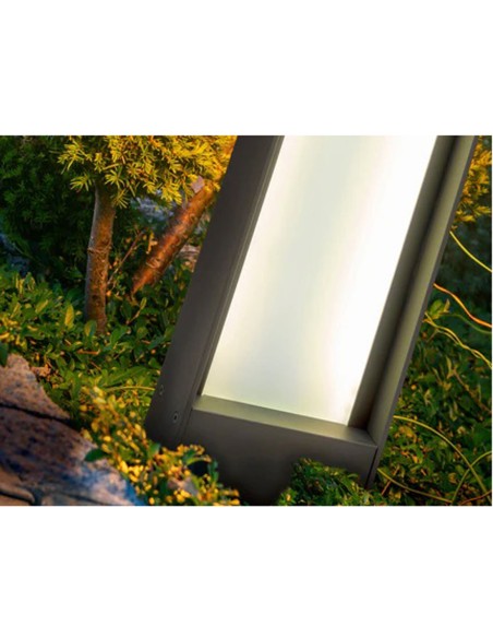 Baliza exterior gris oscura