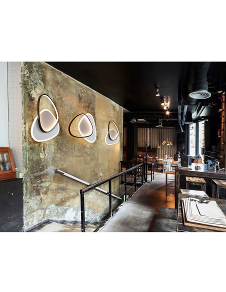 Aplique Romo blanco y negro