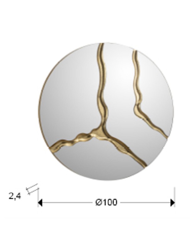 Espejo de pared redondo Schuller