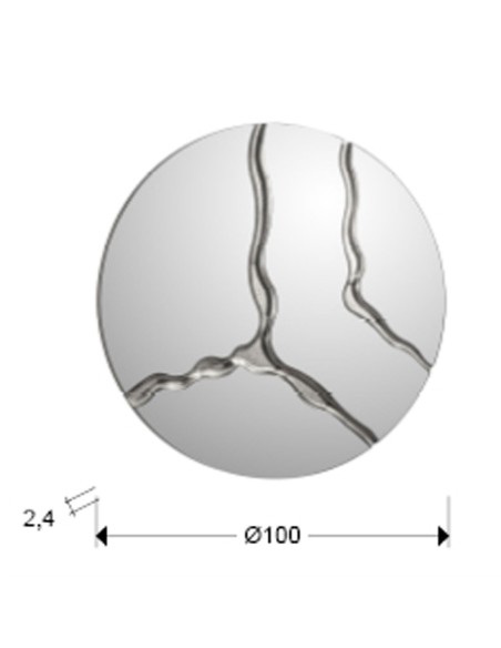 Espejo redondo Surcos precio mínimo
