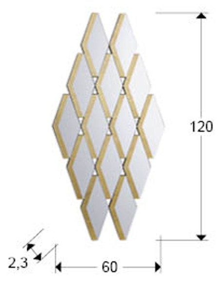 Espejo de pared horizontal y vertical
