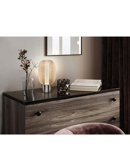 Lámpara Micrón cromo/oro de Schuller