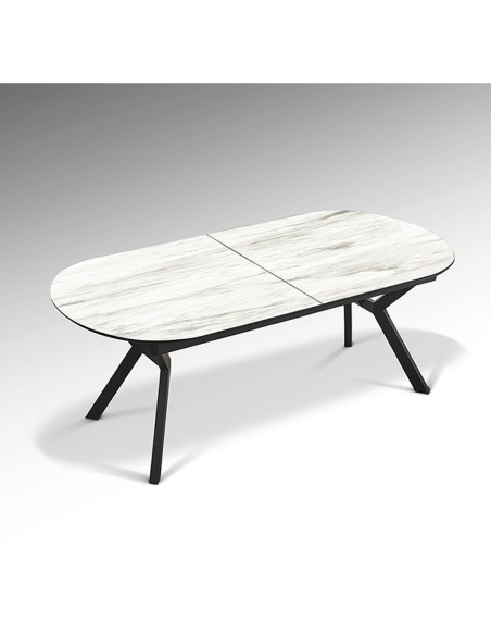 Mesa Antea tapa mármol blanco