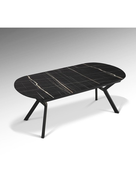 Mesa Antea mármol negro