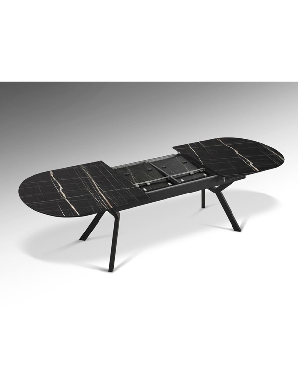 Mesa comedor metal negro barata