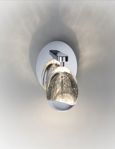 Aplique Rocio cristal burbuja