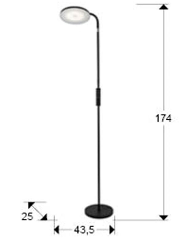 Pie de salón luz regulable barato