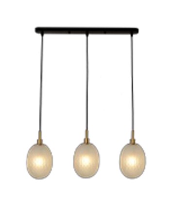 Lámpara lineal tulipas de cristal