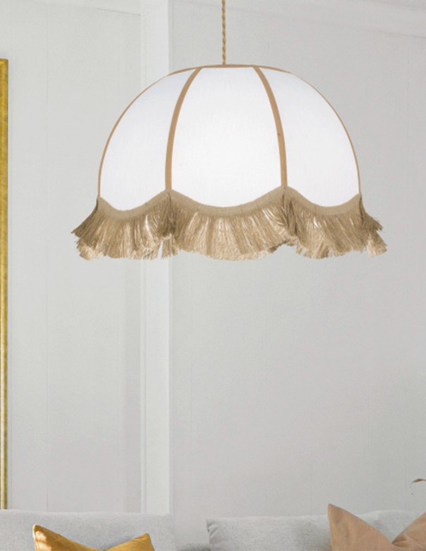 Lámpara textil forma de paraguas