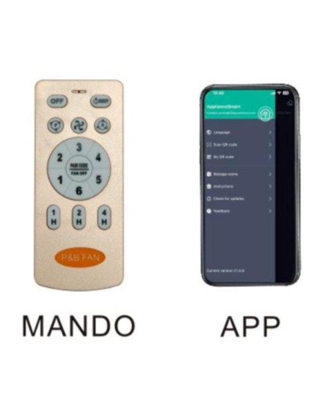 Ventilador de techo para escuchar musica