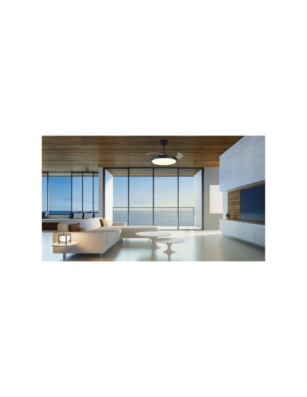 Mistral Ventilador de Techo Led Negro...