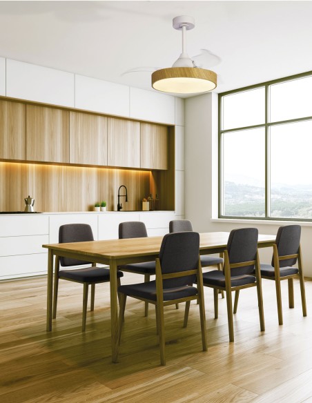 Ventilador retráctil Alaska madera