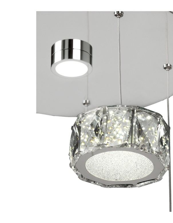 Lámpara oferta led cristales