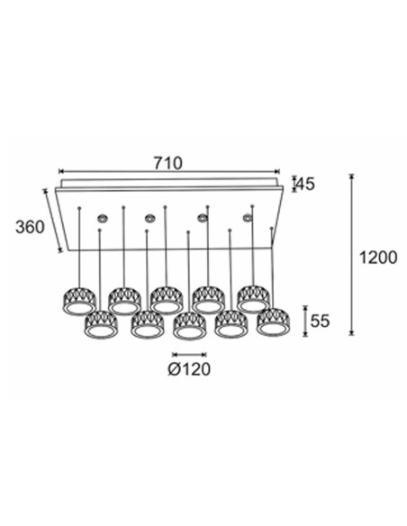 Luz Mesa Comedor Grande