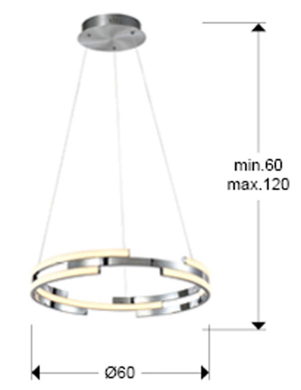 Oferta lámpara Ciclos cromo Schuller