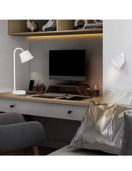 Lámpara multifunción blanca