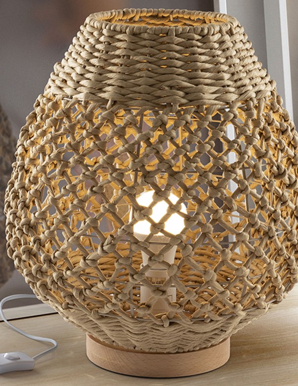 Yaiza sobremesa cuerda papel trenzado