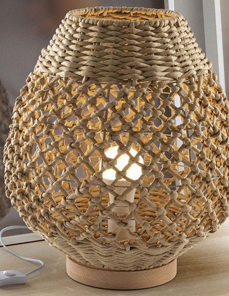 Yaiza sobremesa cuerda papel trenzado