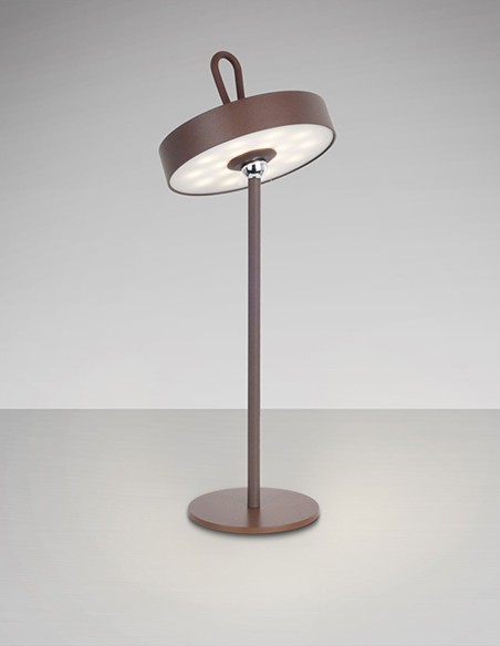 Lámpara de mesa Gong corten