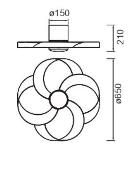 Ventilador de techo diseño actual