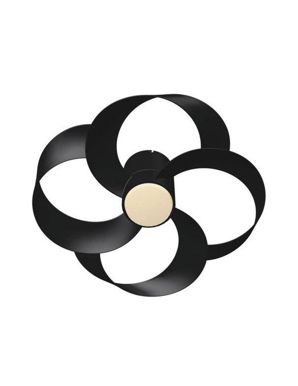 Rose ventilador negro Mantra