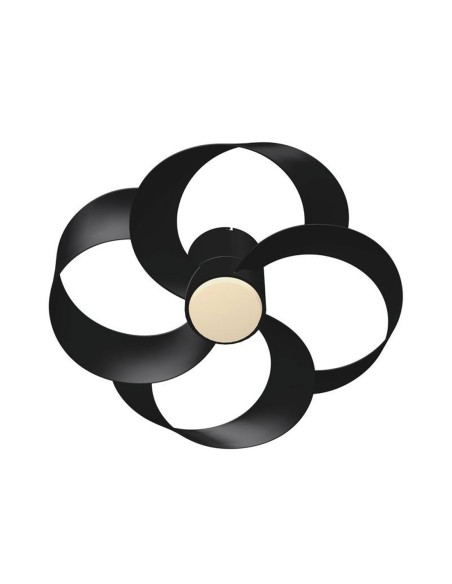 Rose ventilador negro Mantra