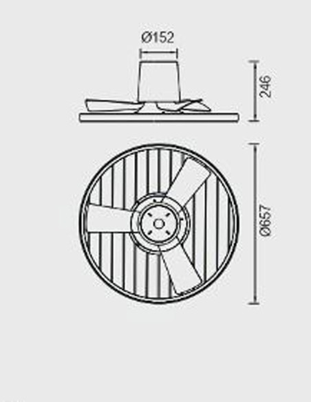 Oferta Ventilador Soho blanco y madera