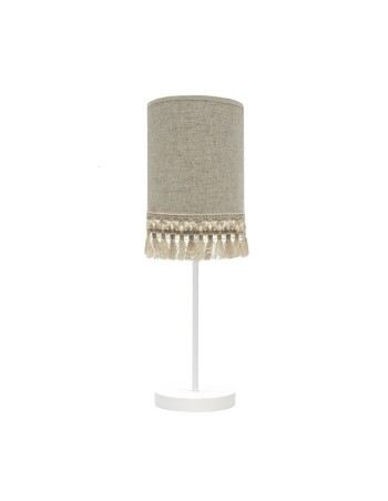 Lámparas para mesitas de noche con pantalla flecos