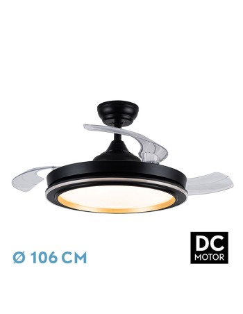 Ventilador Picolo negro oro