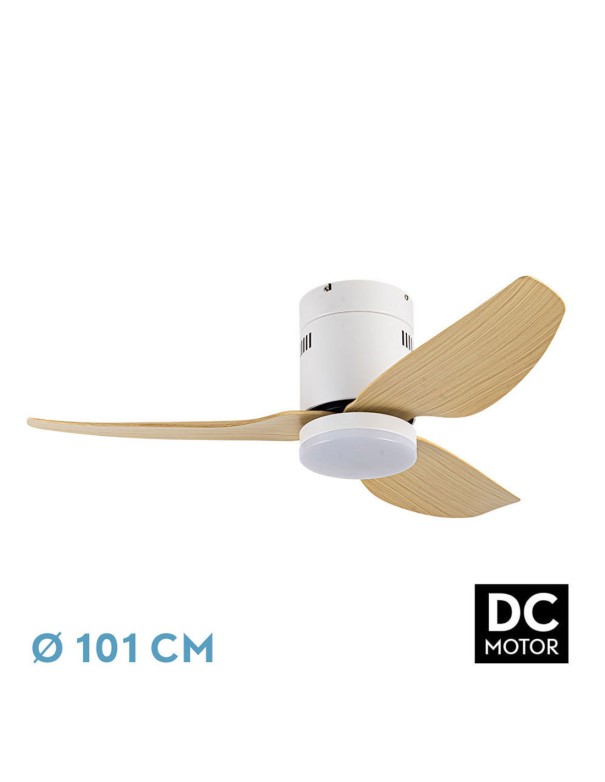 Borax Blanco Haya Ventilador Plafón