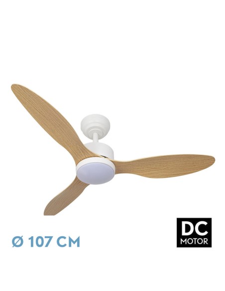 Serpa ventilador de techo blanco haya