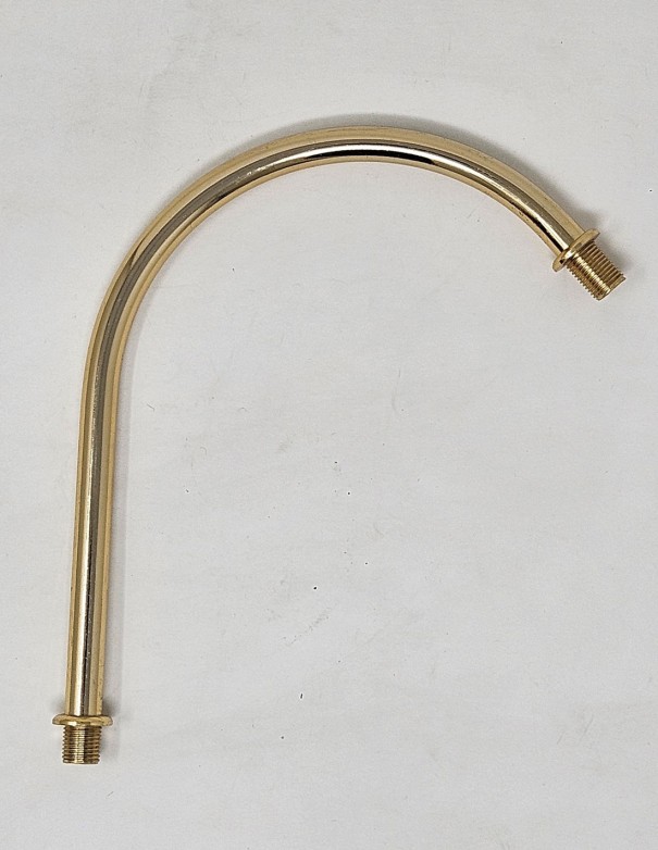 Brazo Metal Curvado Dorado Para Lámparas