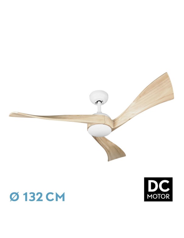 Janubi Ventilador de Techo Blanco Haya Fabrilamp