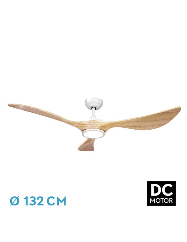 Viana Ventilador de Techo Fabrilamp Blanco Haya
