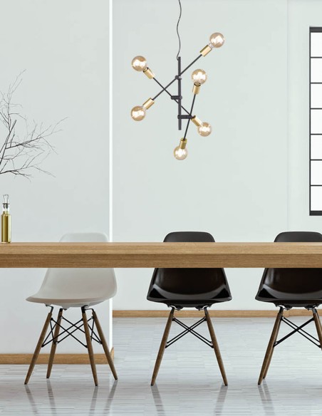 Lámpara Techo Bombilla Vista Vintage