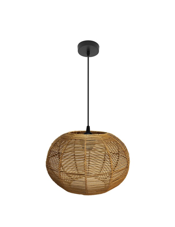 Kepa Lámpara de Techo Negro Natural