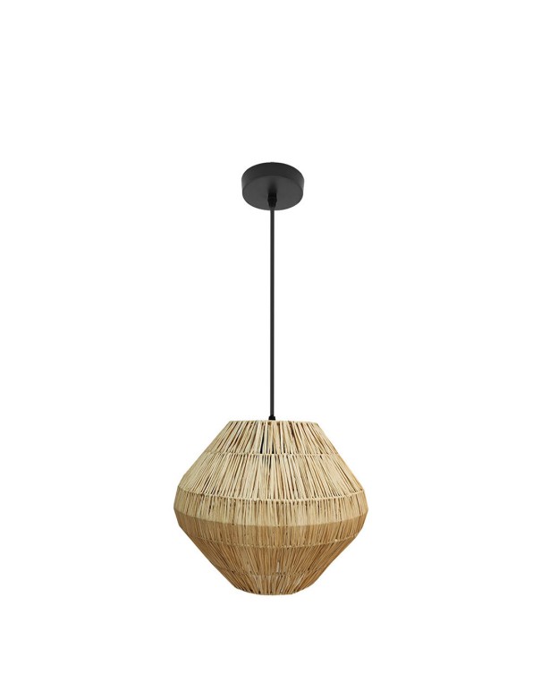 Nael Colgante Metal y Vegetal Marino Trenzado