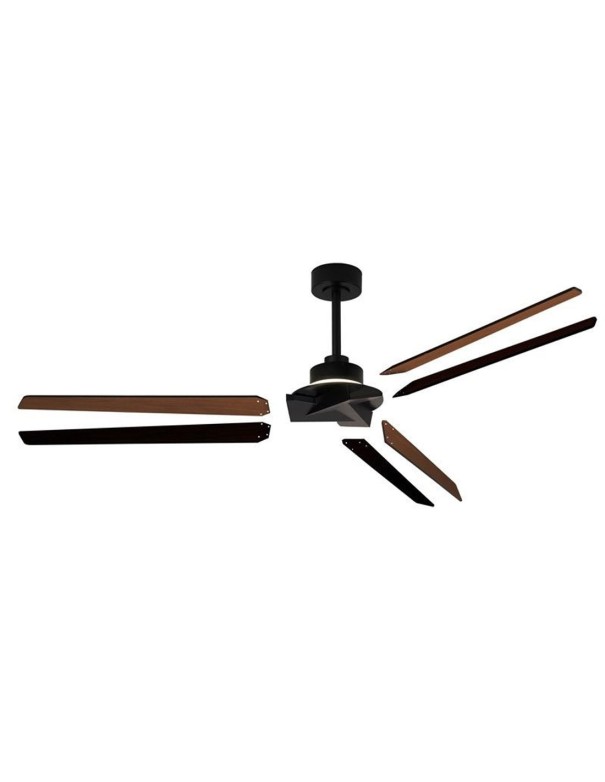 Ventilador brisa palas reversibles negro madera