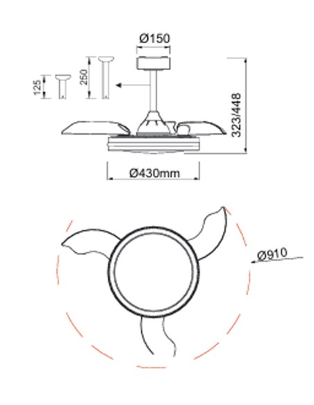 North ventilador techo precio mínimo