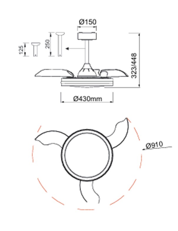 North ventilador techo precio mínimo garantizado