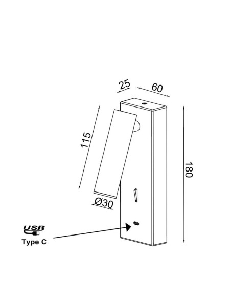 Tarifa III Aplique con Lector Negro Mantra y Cargador