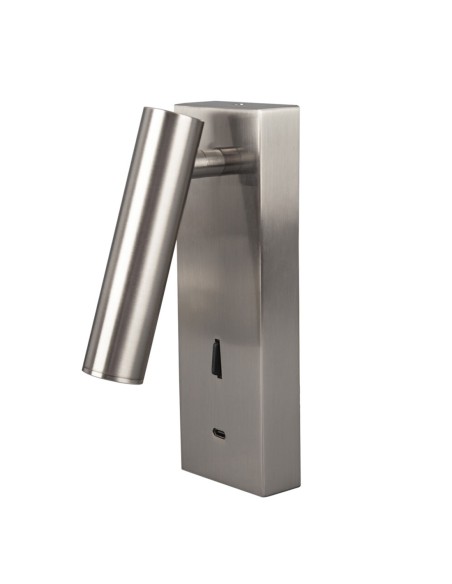 Aplique Tarifa II níquel satinado