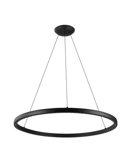 Lámpara suspensión Riumar negra grande