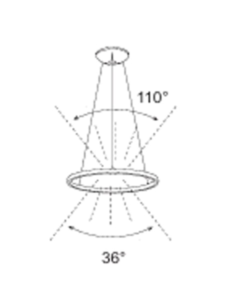 Riumar de Mantra Lámpara Blanca 92.8 CM