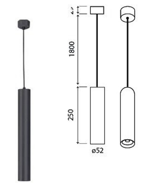 Lámpara oferta cilindro Bolonia