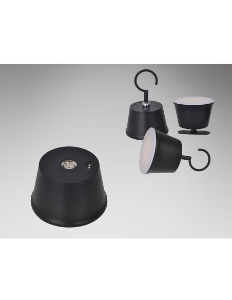 Cuco Lámpara de Mesa Multifunción Negro Schuller