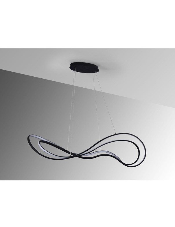 Danza Lámpara Schuller Negra Dimable