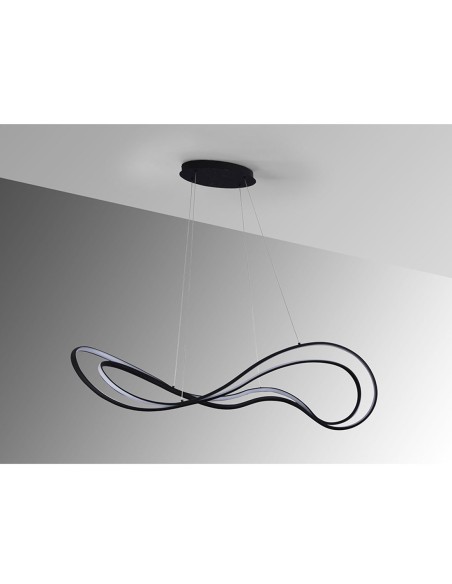 Danza Lámpara Schuller Negra Dimable